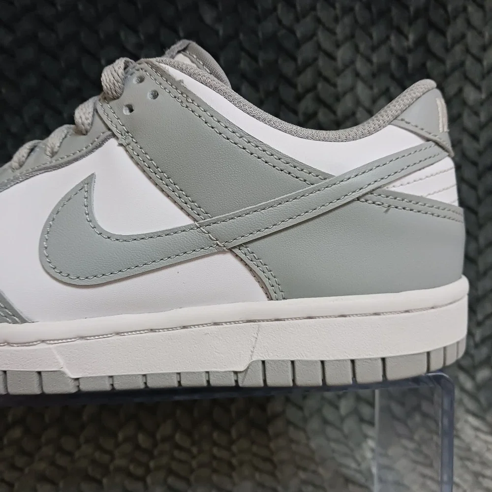 Nike Dunk Low GS White Light Smoke Grey Youth Sneakers Shoes Size 5.5Y